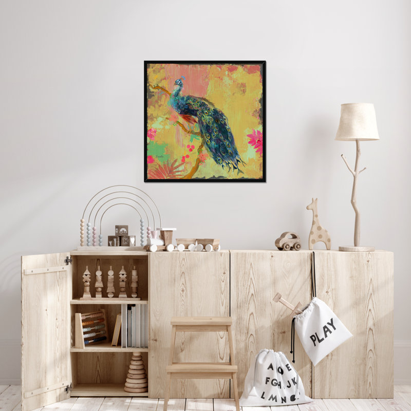 Animal Utopia IV by Evelia Designs - Painting, Black Framed Paper Print, 34cm H x 34cm W