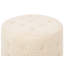 Krystalmae 55cm Wide Tufted Round Solid Colour Pouffe Ottoman-1566258060