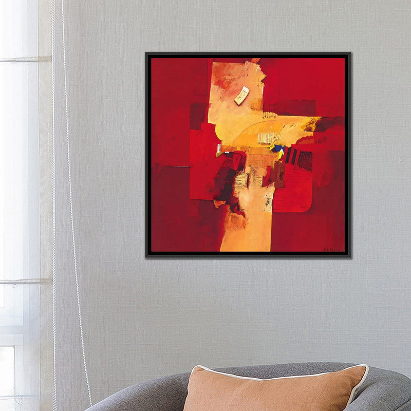 «Broken Dreams», reproduction sur toile, H 18 po x l 18 po x P 1,5 po, Toile avec cadre noir, Pas de tapis