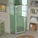 34'' - 34.5'' W x 72'' H Prehung Frameless Shower Door with Clear Glass