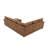 Faux Leather Fabric U-Shape Sectional Sleeper Sofa (Pull-Out Bed) With Storage Chaise