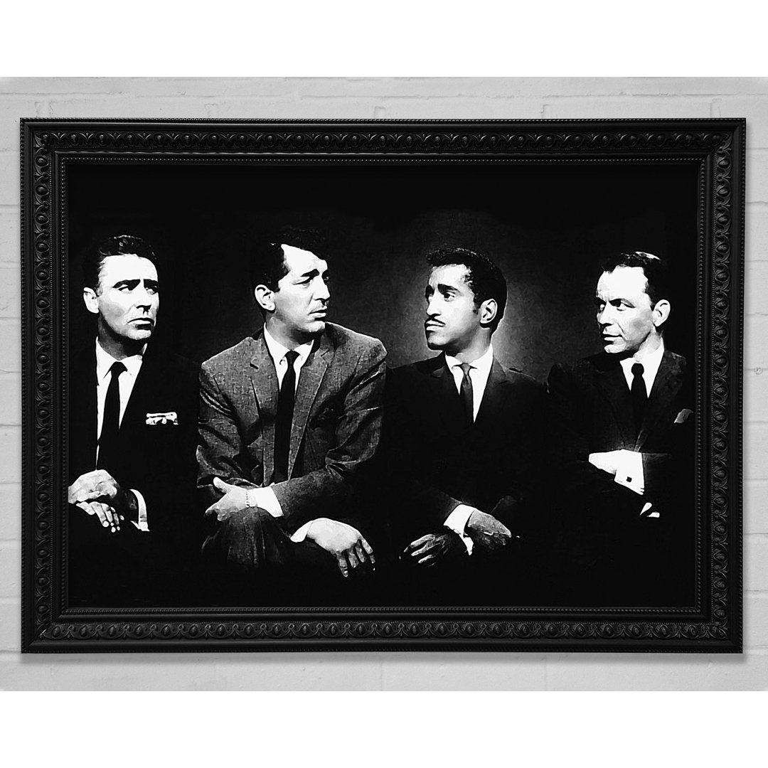 The Rat Pack B N W - Einzelne Bilderrahmen Kunstdrucke