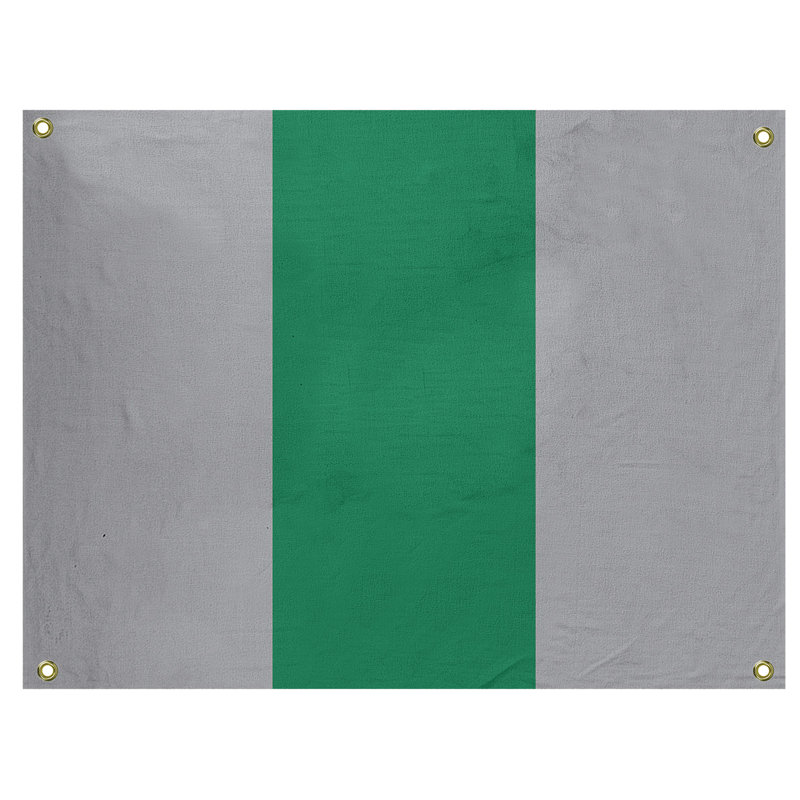 Tapisserie de polyester Vancouver, H 26 po x l 36 po x P 1 po, Gris froid / vert / gris froid