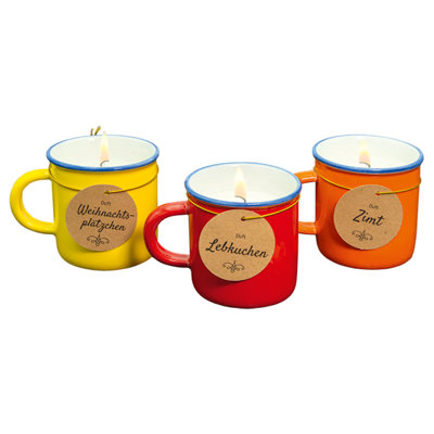3-tlg. Designkerzen-Set