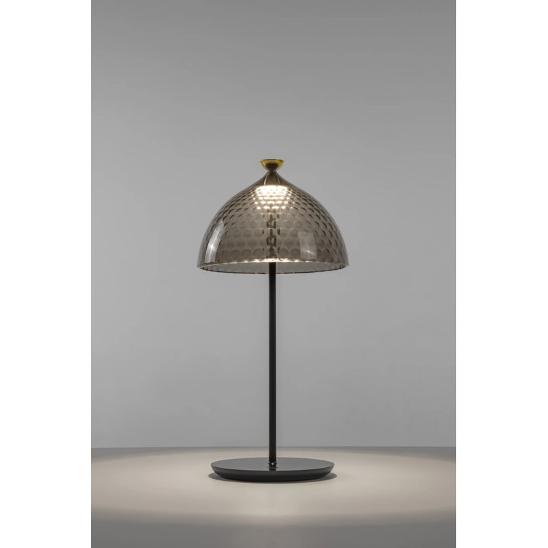 Pumo LED Table Lamp, Black, Smoke