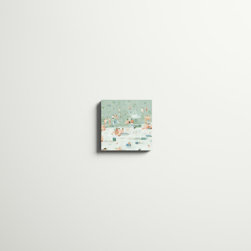 Summer Confetti I, peinture sur toile tendue, H 12 po x l 12 po