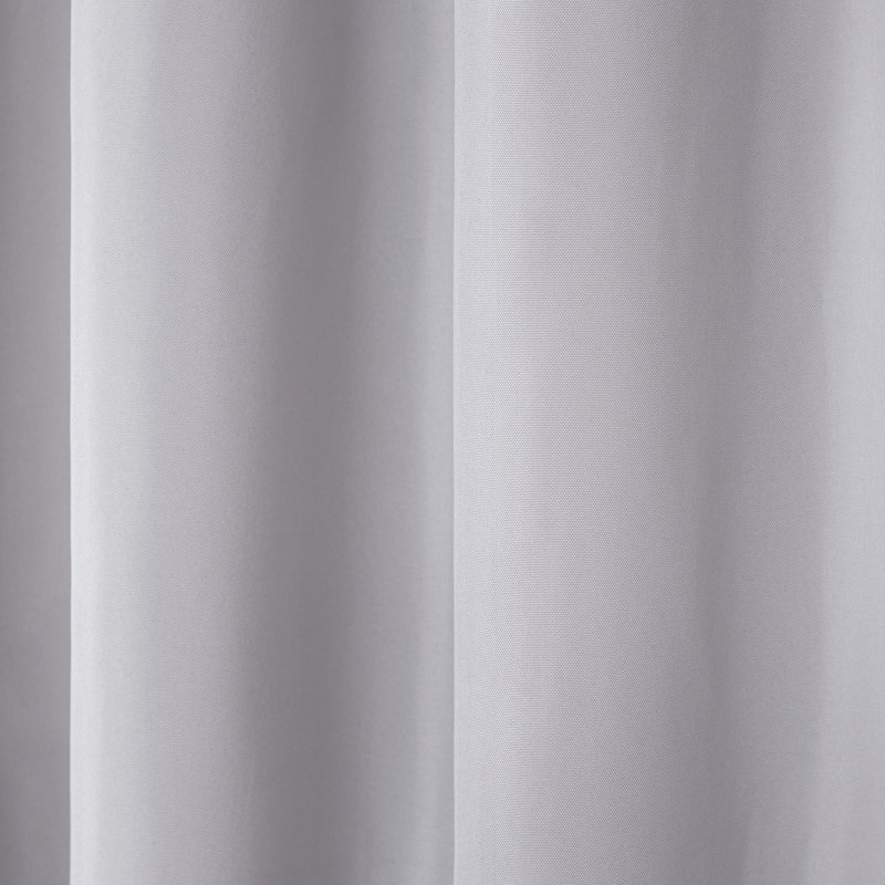 Ensemble de 2 rideaux à œillets TANTES ET CAMPAGNES Cabana pour intérieur et extérieur, Gris nuageux, L 54 po x L 96 po