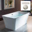 Echo 59'' x 29.5'' Freestanding Soaking Acrylic Bathtub-59001518