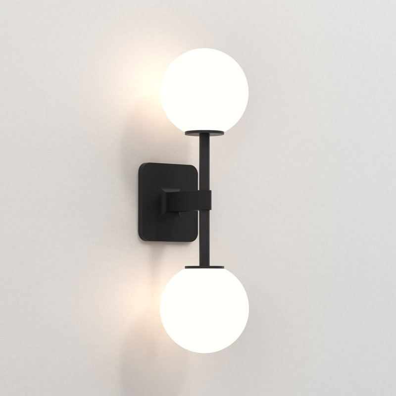 Tacoma 2 - Light Armed Sconce, Matte Black, 17.8" H x 4.88" W x 7.3" D, Tulip