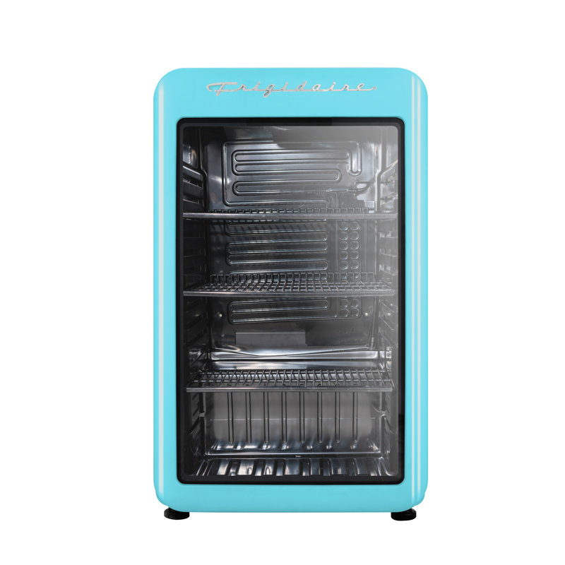 Refroidisseur à boissons Frigidaire Mini réfrigérateur de 95 pi2 avec porte vitrée, Bleu
