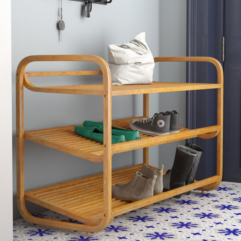 Honey Can Do 3-Tier Bamboo Shoe Rack