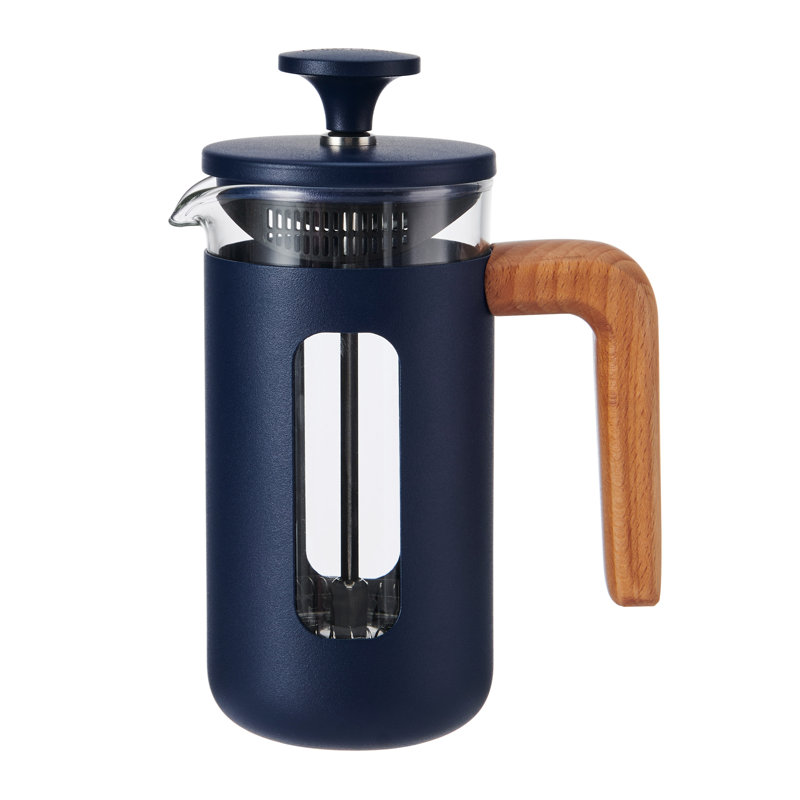 La Cafetière Pisa 3-Cup Cafetière, Pink, Navy