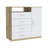 Sierra Dresser with Four Drawers, One Compartment and Open Shelf, Freestanding Bedroom Storage-2110259905