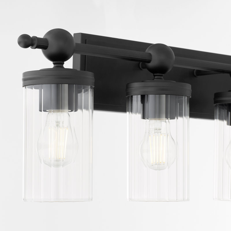 LEE Boulevard 4 Light Vanity, Matte Black