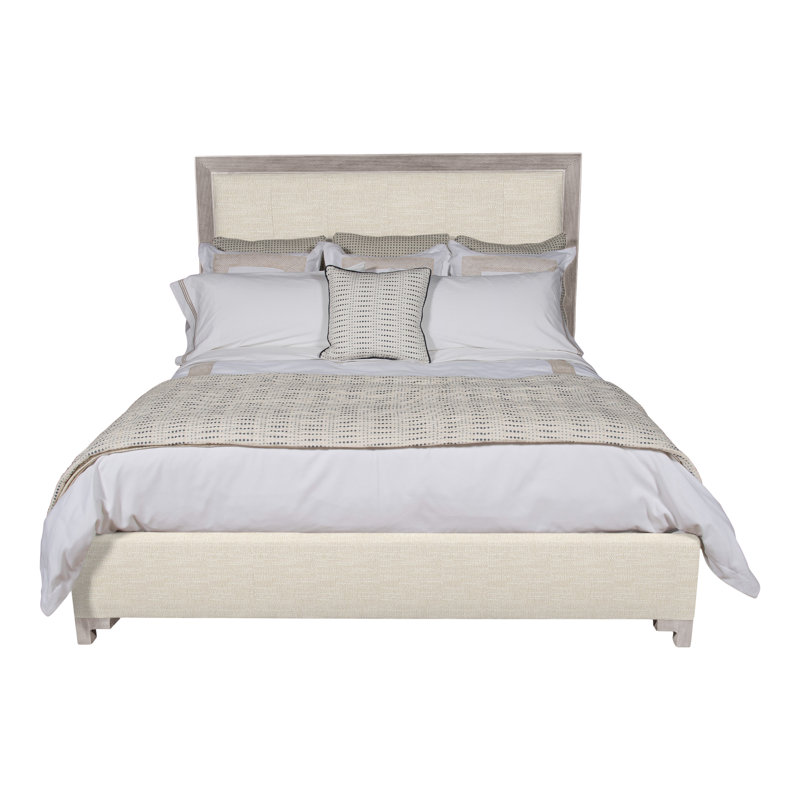 Louise/Lawrence Upholstered Bed, Tommy Flax, King, Dove Gray