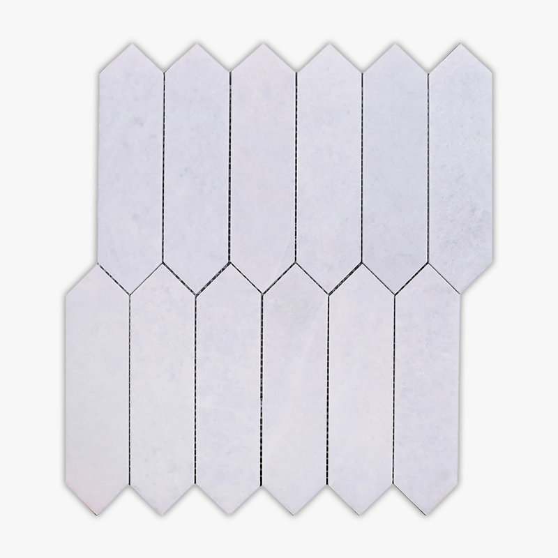 Carreau de mosaïque pour mur et plancher en marbre 2 po x 8 po