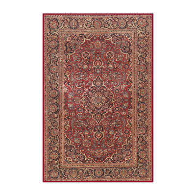 Tapis brun/noir/crème traditionnel Bunkerville