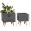 Ensemble de pots à fleurs 2 pièces-1949332186