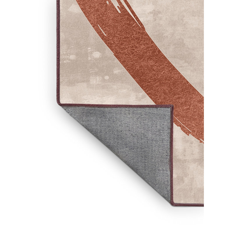Tapis gris moderne et contemporain lavable à la machine Dreshertown Valentines, 4 x 6