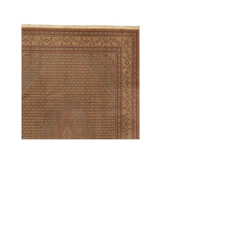 Hand-Knotted High-Quality Gold Area Rug