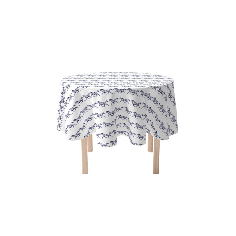 Ashlee Horses Tablecloth, 120" L x 120" W