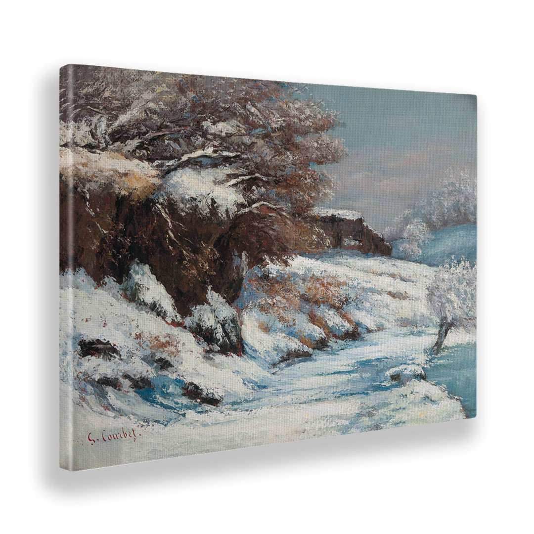 Acrylglasbild Snow Effect von Gustave Courbet