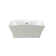 DECOLAV Classically Redefined 16'' White Vitreous China Rectangular Bathroom Sink with Overflow