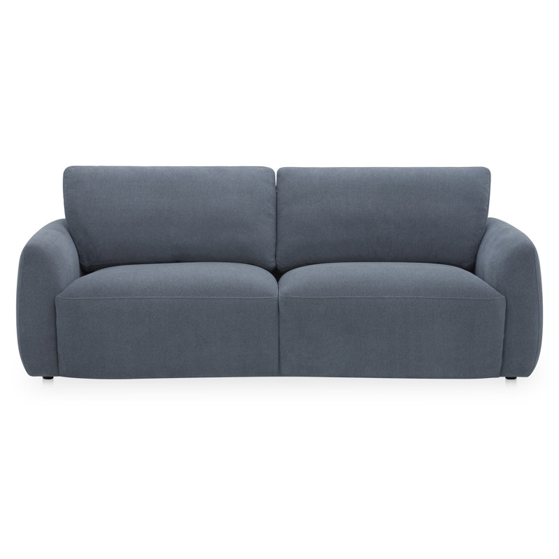 Callie Sofa 91 in. Flecked Oat, Blue, 35.4" H x 91" W x 39.4" D