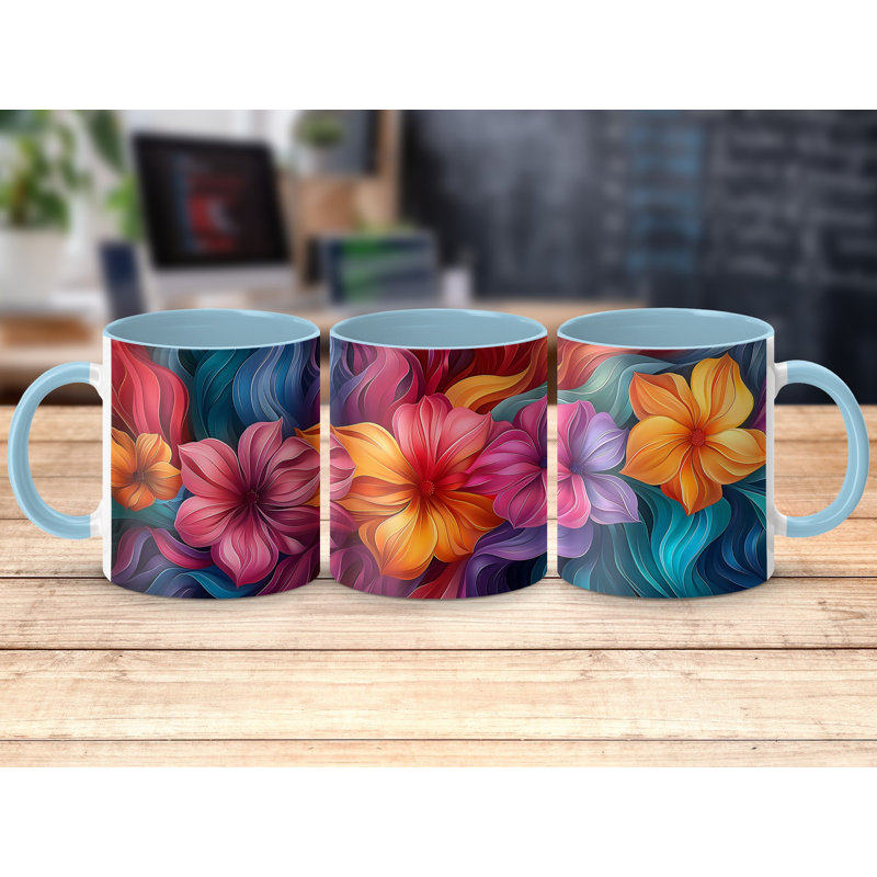 Ceramic Coffee Mug, Light Blue