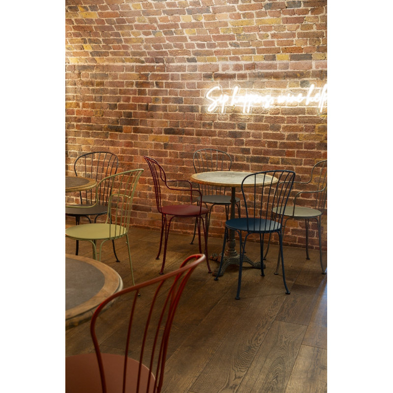 Opera+ Outdoor Dining Side Chair, Liquorice