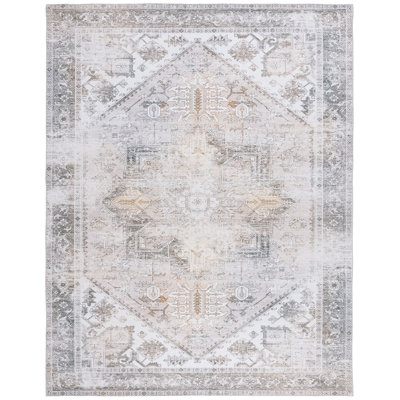 Tapis oriental beige / gris Delvalle