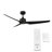 60" Stella 3 - Blade Outdoor/Indoor Smart Ceiling Fan with Remote Control and Light Kit Included Included, Works With Google Assistant, Amazon Alexa, Samsung Smart Things-66203418-83412253