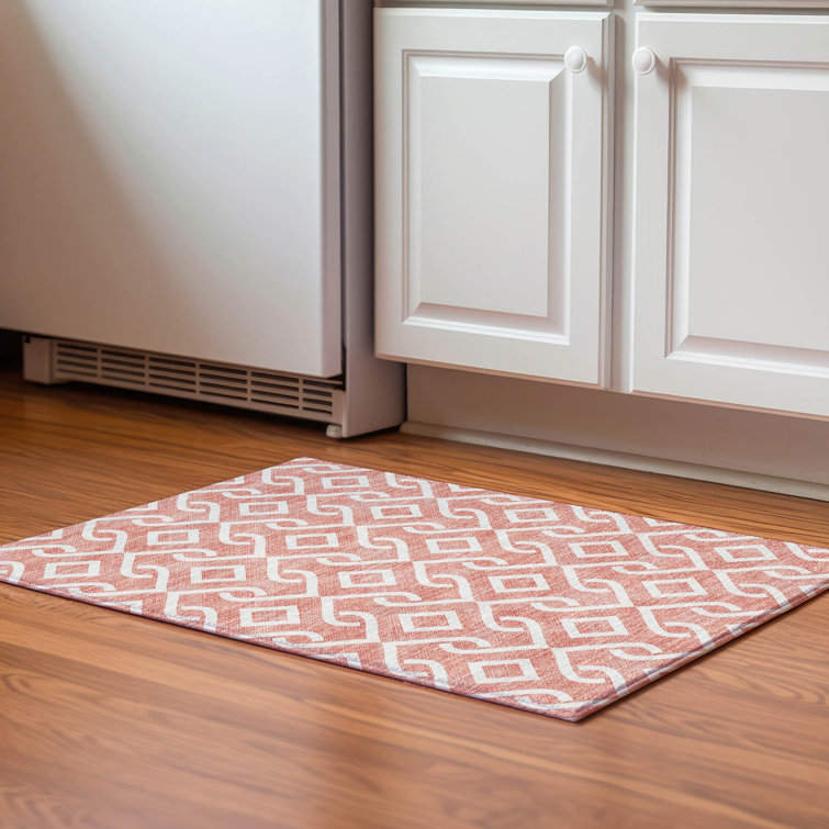 Premium Machine Washable Cerrito Salmon Rug