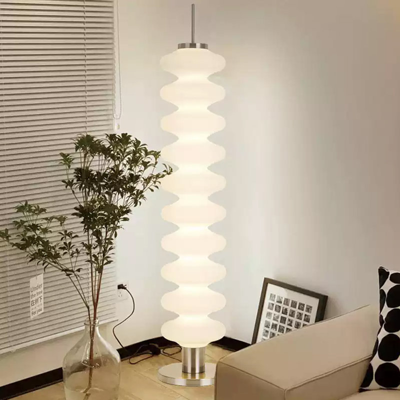Lampe sur pied en fer forgé et acrylique Minimalist Modern