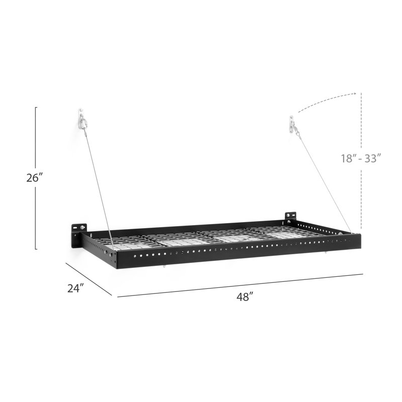 Étagère de rangement Pro Series H 33 po x l 48 po x P 24 po, Noir