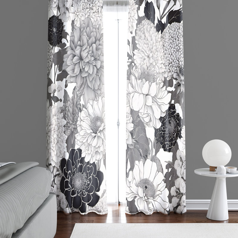 Semi Sheer Curtain Pair, 20" W x 82" L
