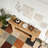 Farmhouse 2-Tier Entryway Sofa Table with U-Shaped Base