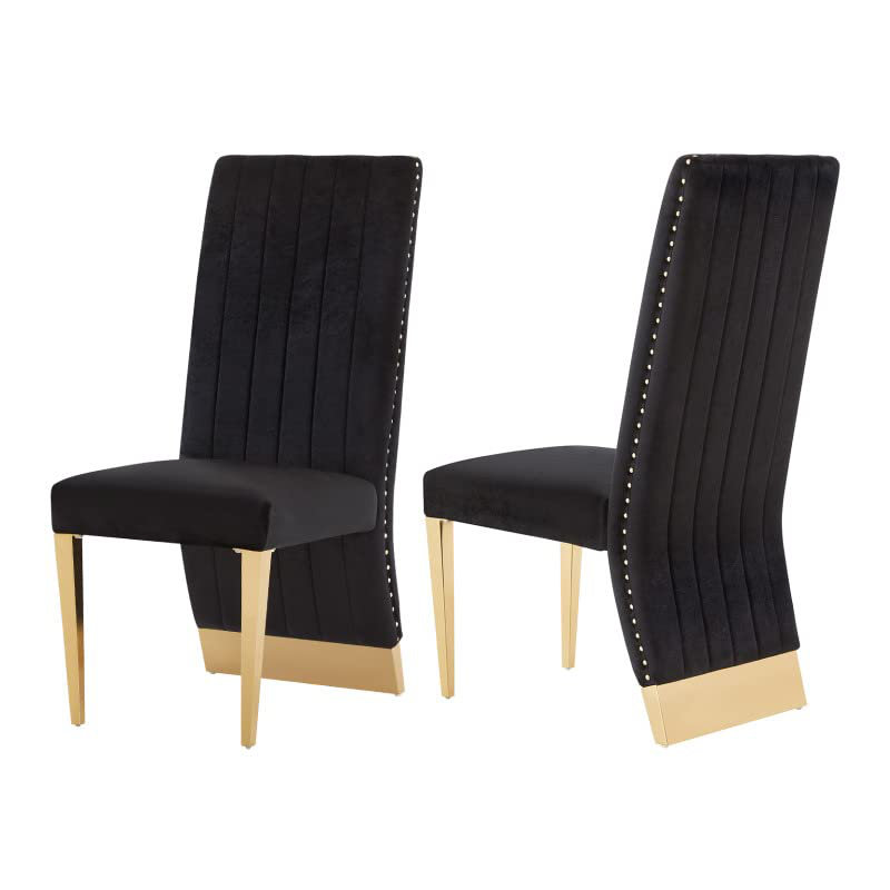 19'' H Tufted Velvet Upholstered Parsons Chair