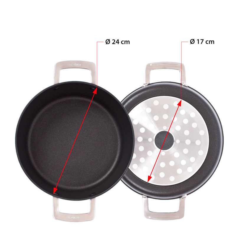 Valira 4L Non-Stick Aluminum Round Dutch Oven