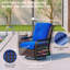 Chaise de patio pivotante avec coussins Kahane-2021654254