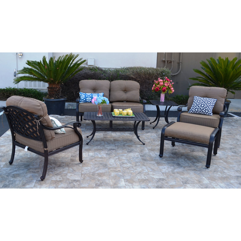 Nola 4 - Person Patio Conversation Set with Cushions