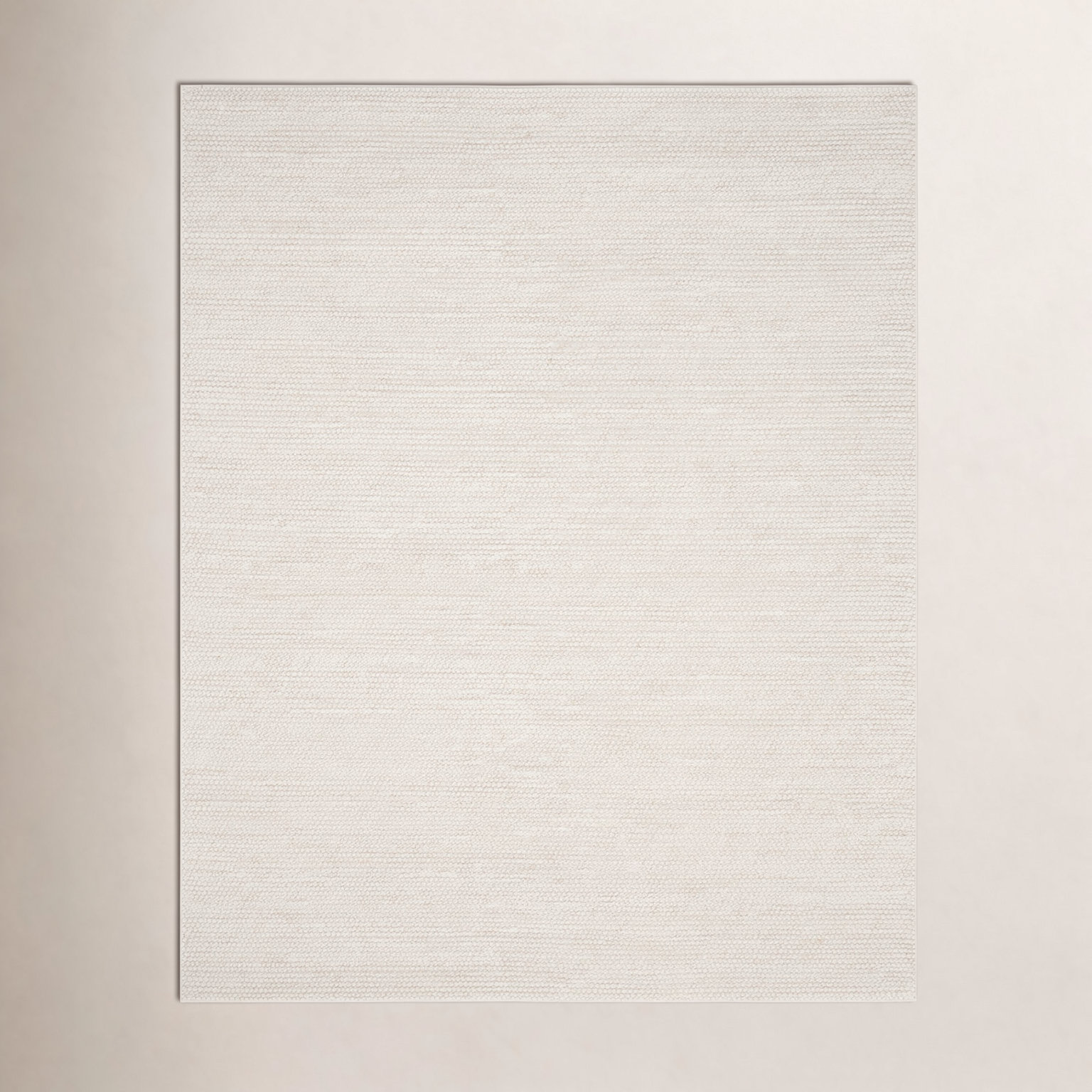 Elle Ivory Hand-Woven Wool Rug, Rectangle 10' x 14'