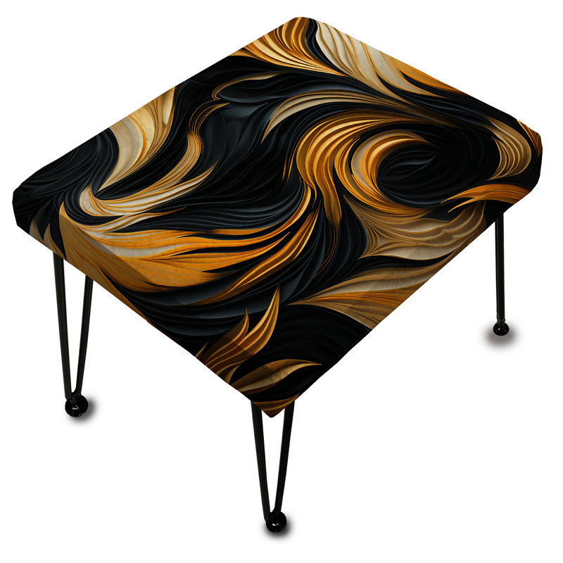 Striped Bengals - Abstract Rectangle Ottoman