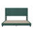 Upholstered Platform Bed with Vertical Stitched Wingback Headboard, Slatted Mattress Foundation-72413569-75085896