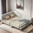 Upholstered Daybed With Headboard And Armrest-658167714-658167719