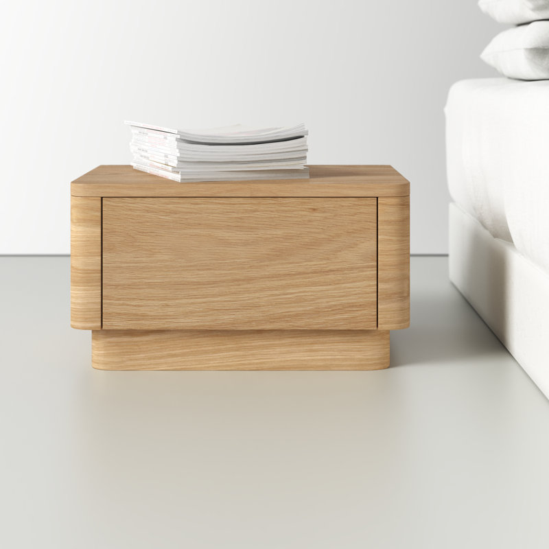 Mille 1-Drawer Nightstand , Oak