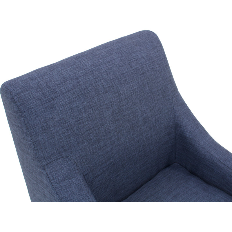 Shea Fabric Upholstered Armchair, Jitterbug Navy Performance Basketweave