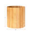 Porte-ustensiles de cuisine en bambou de forme ovale en bambou, 6 po x 7 po