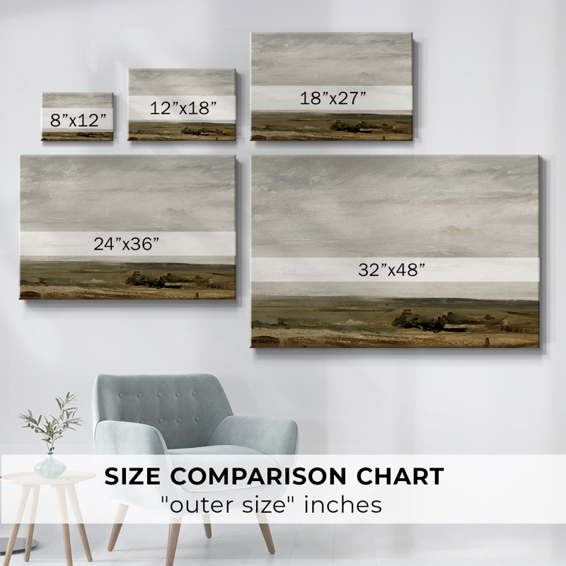 «Vintage Landscape - CMXLVI», reproduction d'art sur toile, H 13 po x l 19 po