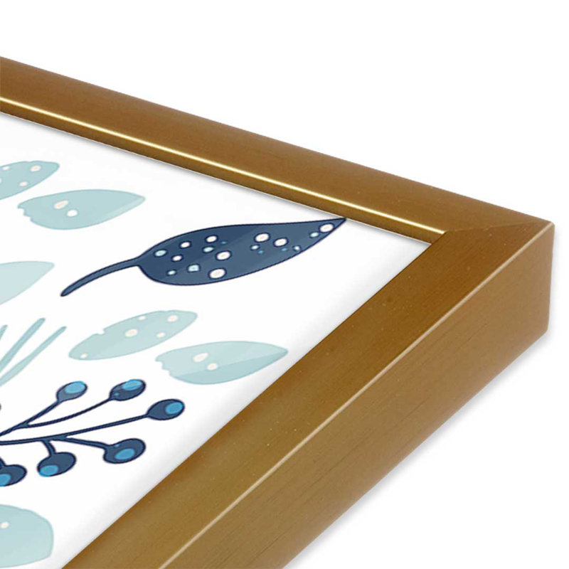Impression sur toile florale, Hanoucca, Menora par Garima Dhawan, H 32 po x l 24 po, Gold